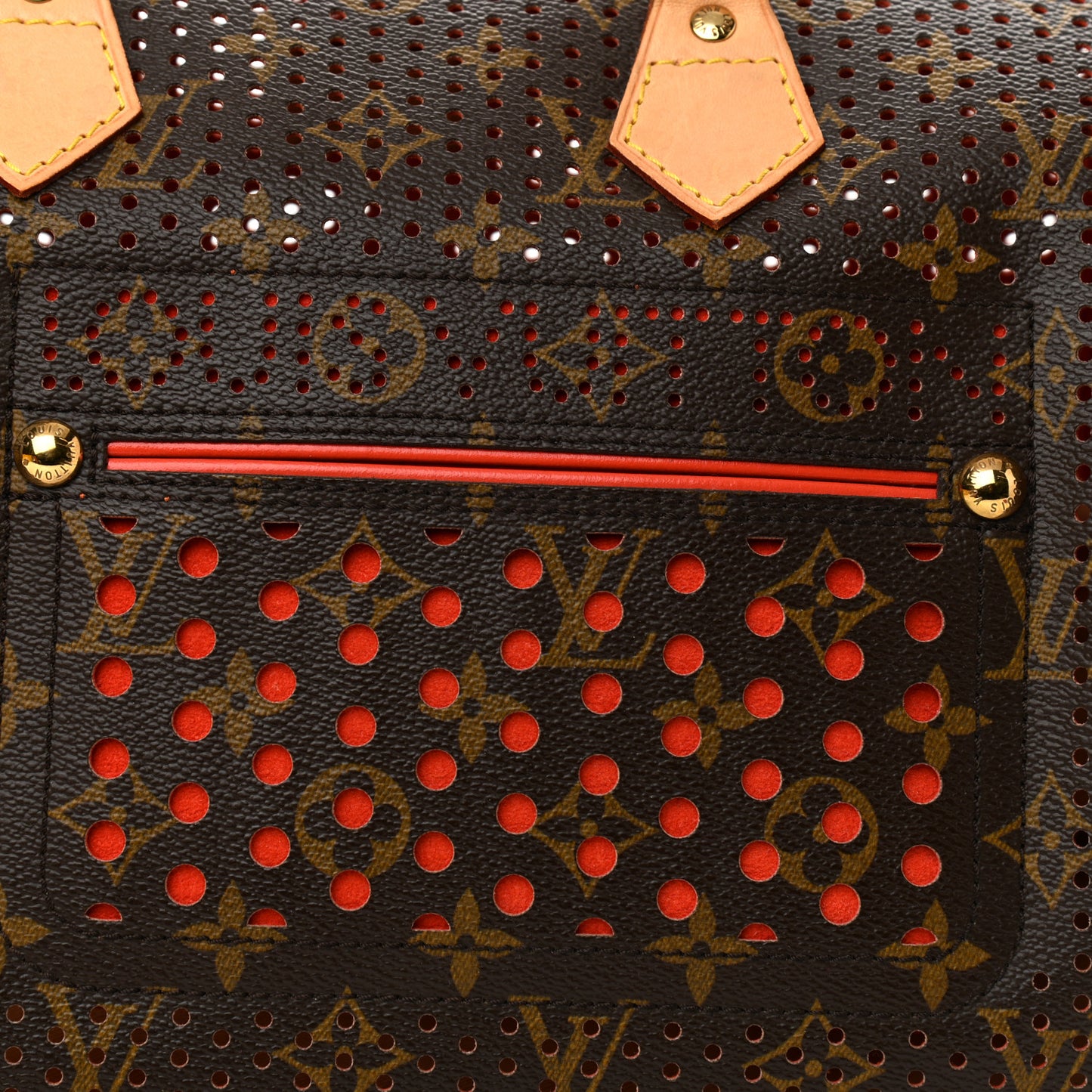 Monogram Perforated Speedy 30 Orange