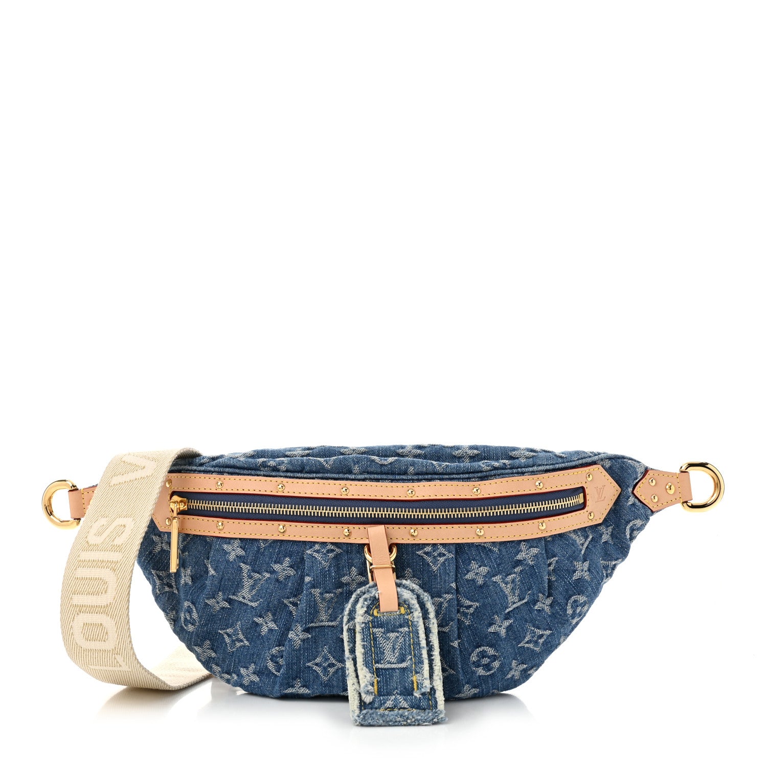 Louis Vuitton Monogram Denim High Rise Bumbag Blue 1 of 9