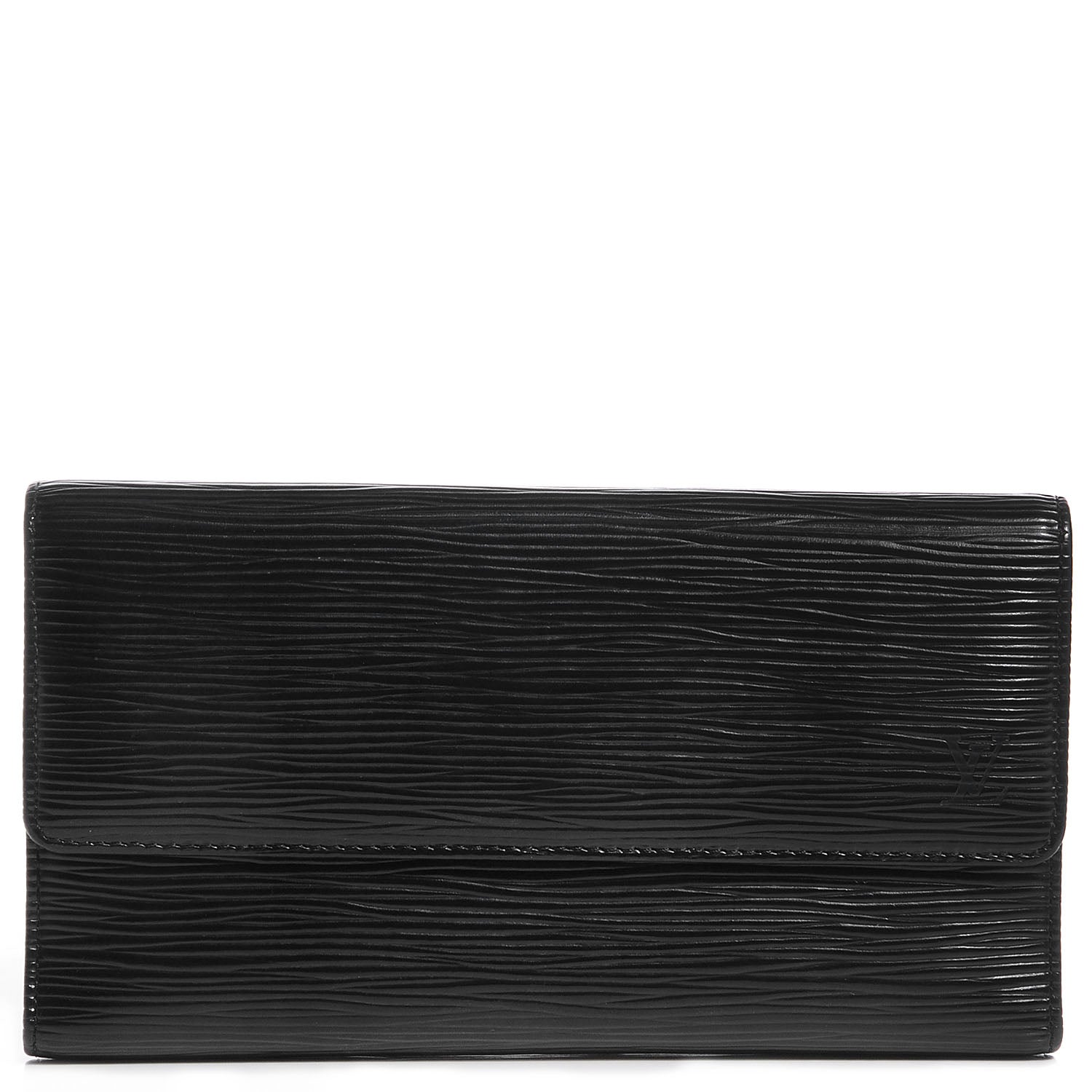 Louis Vuitton Epi Porte Tresor International Wallet Black 1 of 8