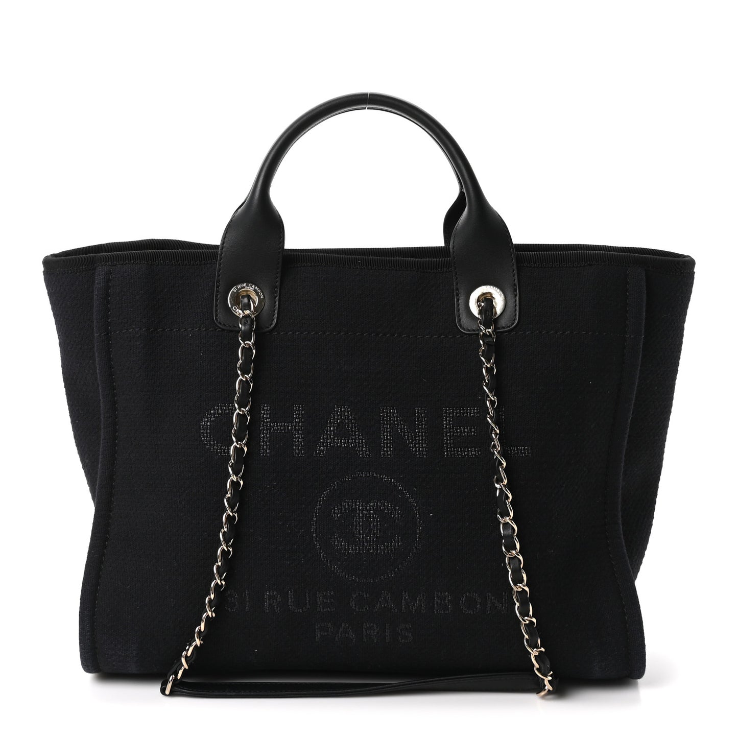 Mixed Fibers Small Deauville Tote Black