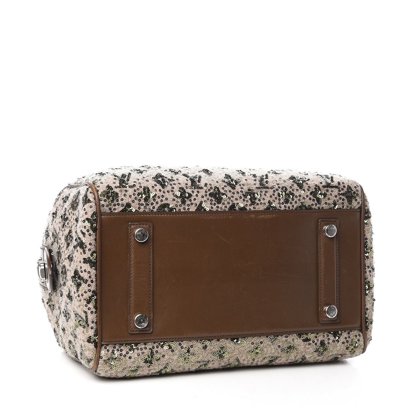 Sequin Monogram Sunshine Express Speedy Kaki