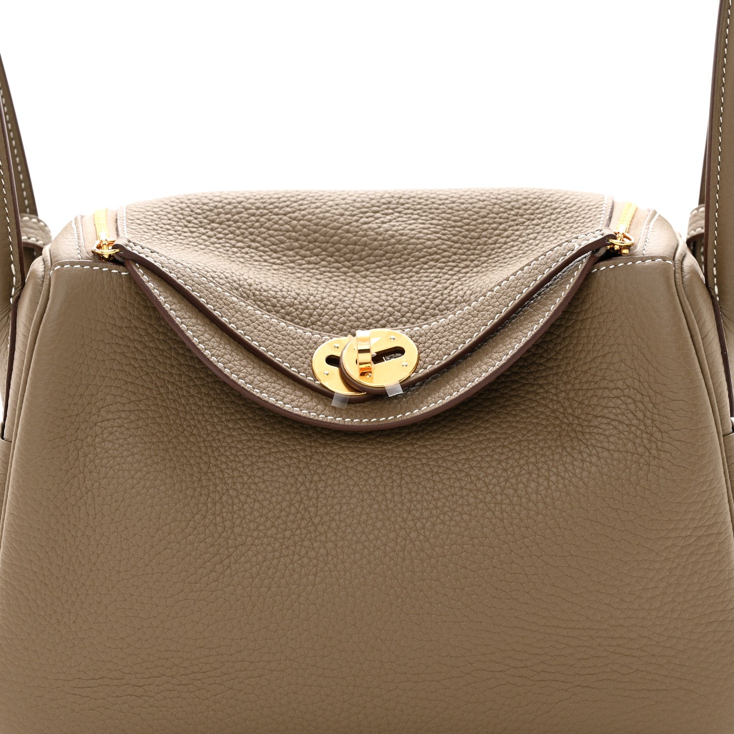 Hermes Taurillon Clemence Lindy 26 Etoupe 8 of 11