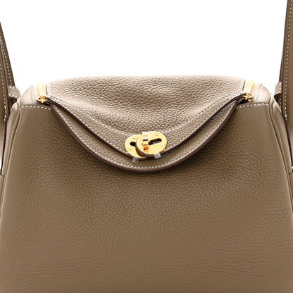 Hermes Taurillon Clemence Lindy 26 Etoupe 8 of 11