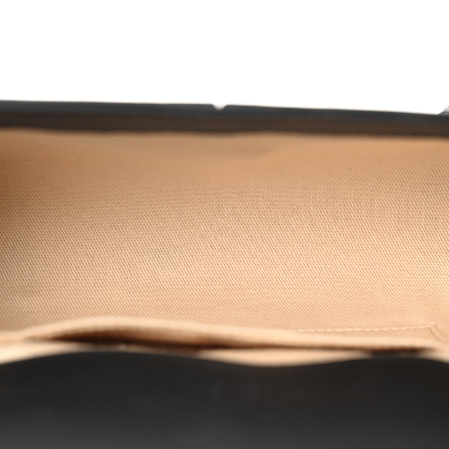 Lambskin Obsedia Shoulder Bag Beige Black