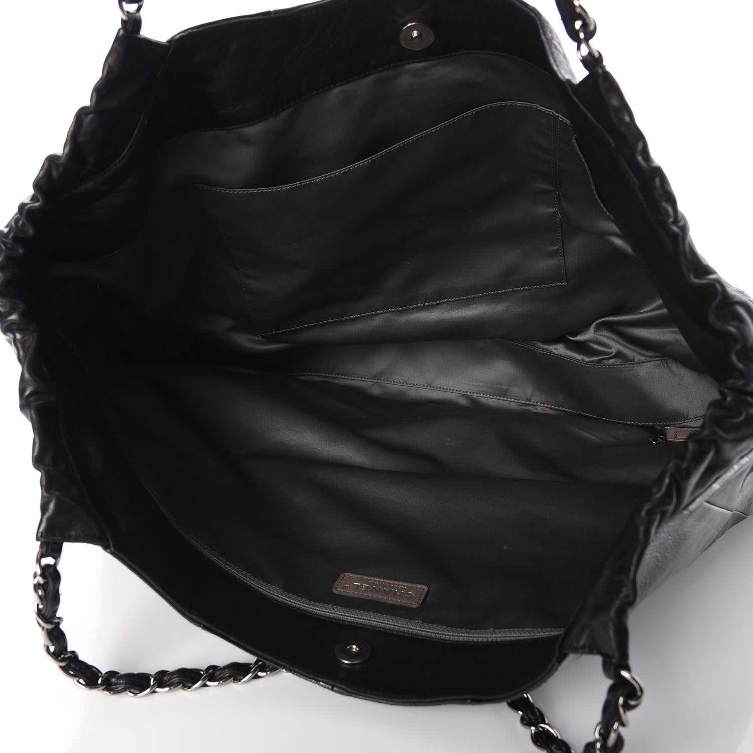 Chanel Patent Patchwork Large Brooklyn Tote Black 5 of 7