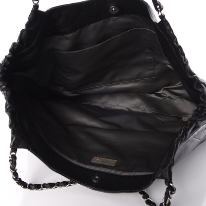 Chanel Patent Patchwork Large Brooklyn Tote Black 5 of 7