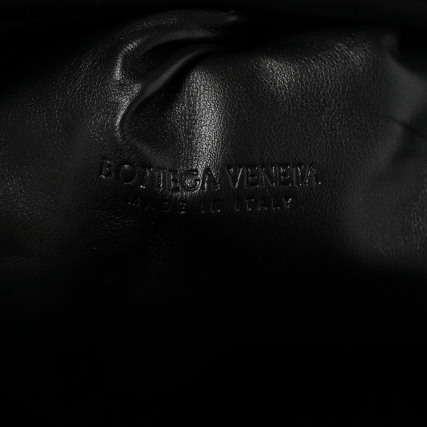 Smooth Butter Calf The Pouch Oversized Clutch Black