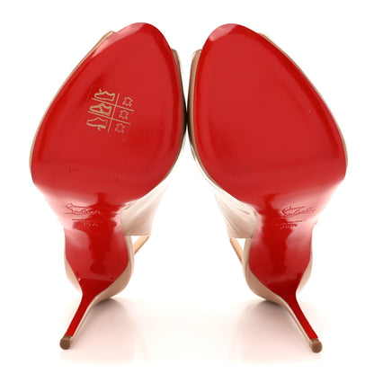 Christian Louboutin Patent Private Number 120 Pumps 35.5 Nude 6 of 8