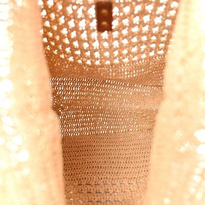 Saint Laurent Raffia Monogram Hobo Naturale 5 of 10