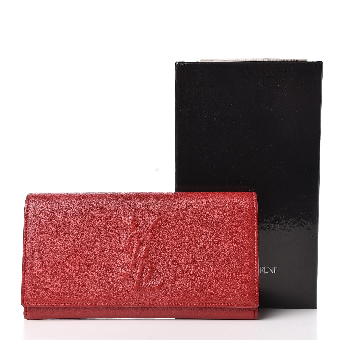 Goatskin Belle De Jour Flap Wallet Rouge Orient