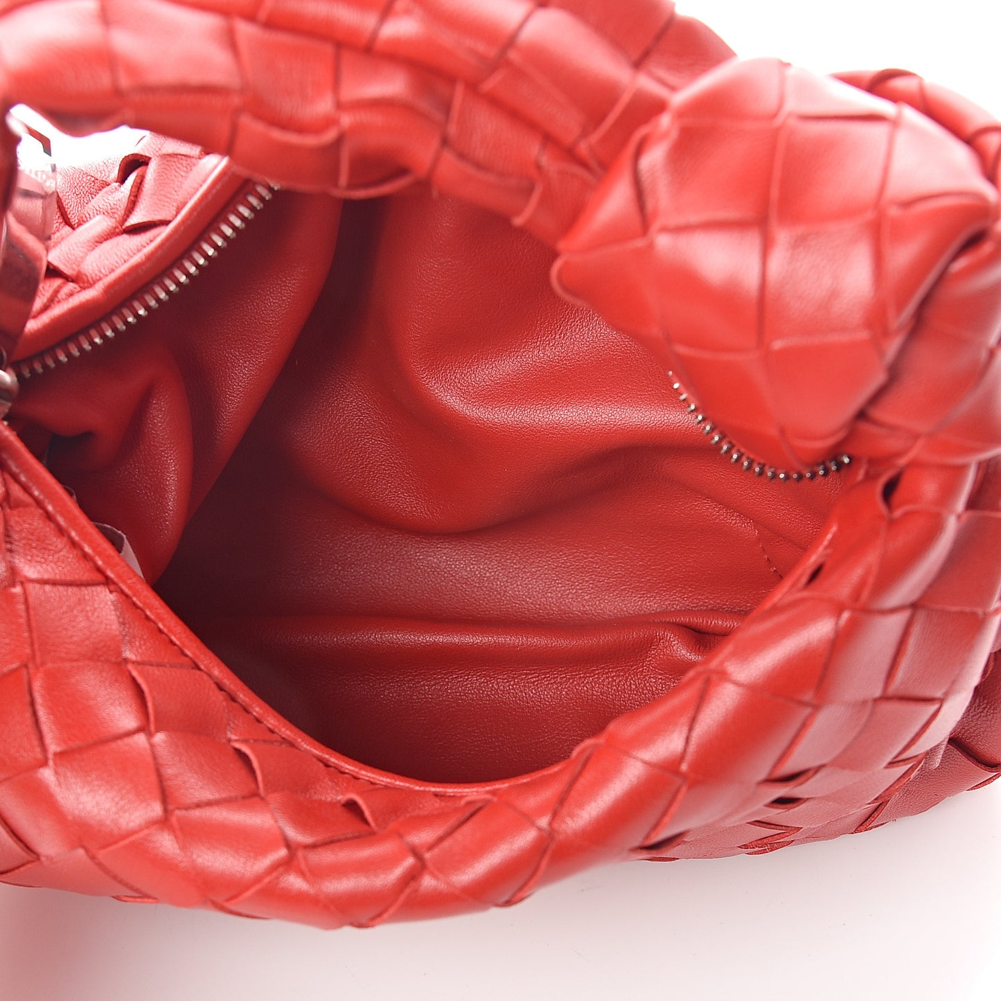 Nappa Intrecciato Mini Jodie Red