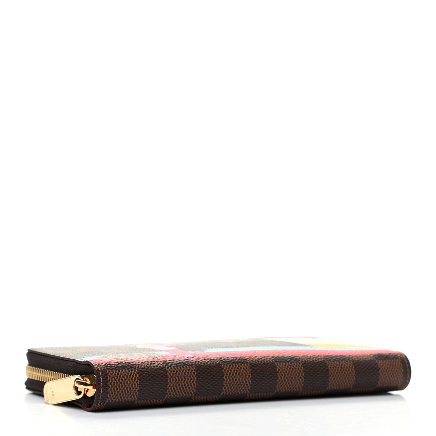 Damier Ebene 2016 Christmas Animation Zippy Wallet Rouge