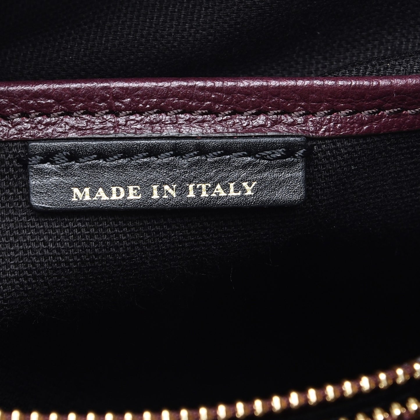 Grainy Calfskin House Check Medium Banner Tote Mahogany Red