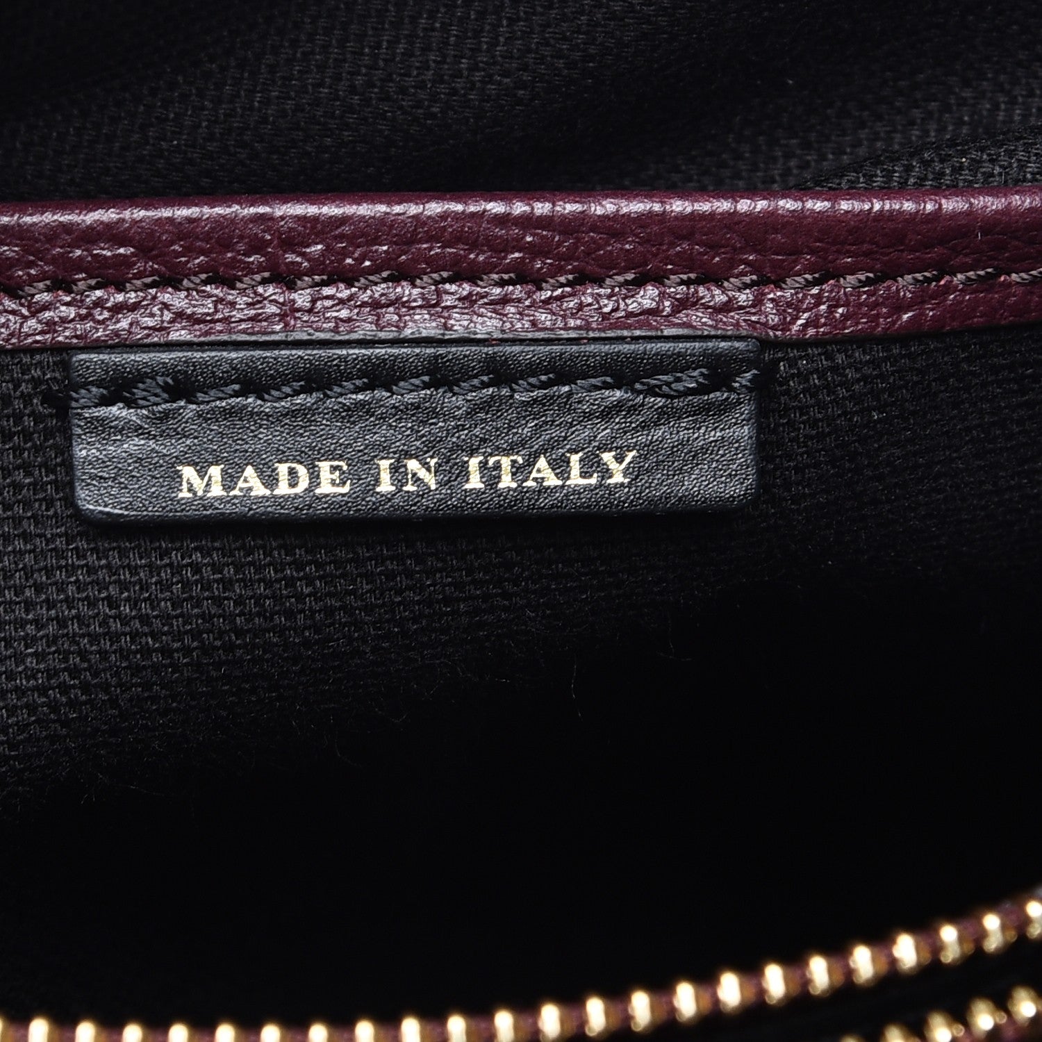 Burberry Grainy Calfskin House Check Medium Banner Tote Mahogany Red 8 of 9