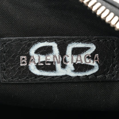 Balenciaga Agneau Arena Graffiti Le Cagole Shoulder Bag XS Black 7 of 13