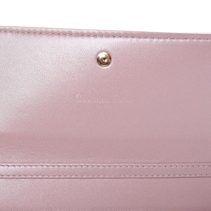 Christian Dior Metallic Lambskin Cannage Rendezvous Chain Wallet Lotus 6 of 9
