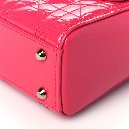 Christian Dior Patent Cannage Mini Lady Dior Pink 10 of 10