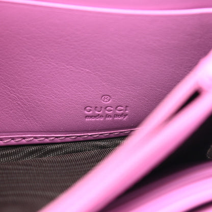 Gucci Calfskin Matelasse GG Marmont Continental Wallet Candy Mousse 6 of 8