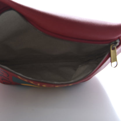 Gucci Grained Calfskin Logo Belt Bag Hibiscus Red 5 of 10