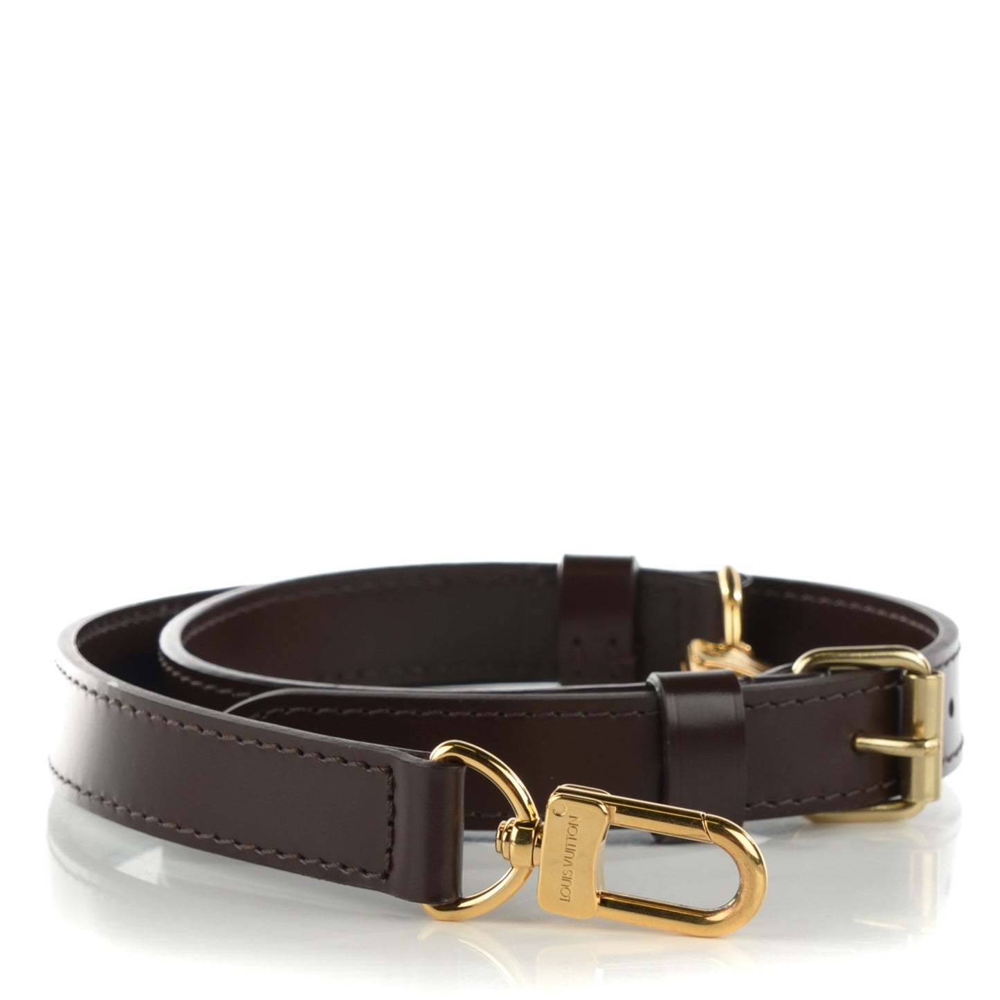 Calfskin Adjustable Speedy Bandouliere Shoulder Strap Brown