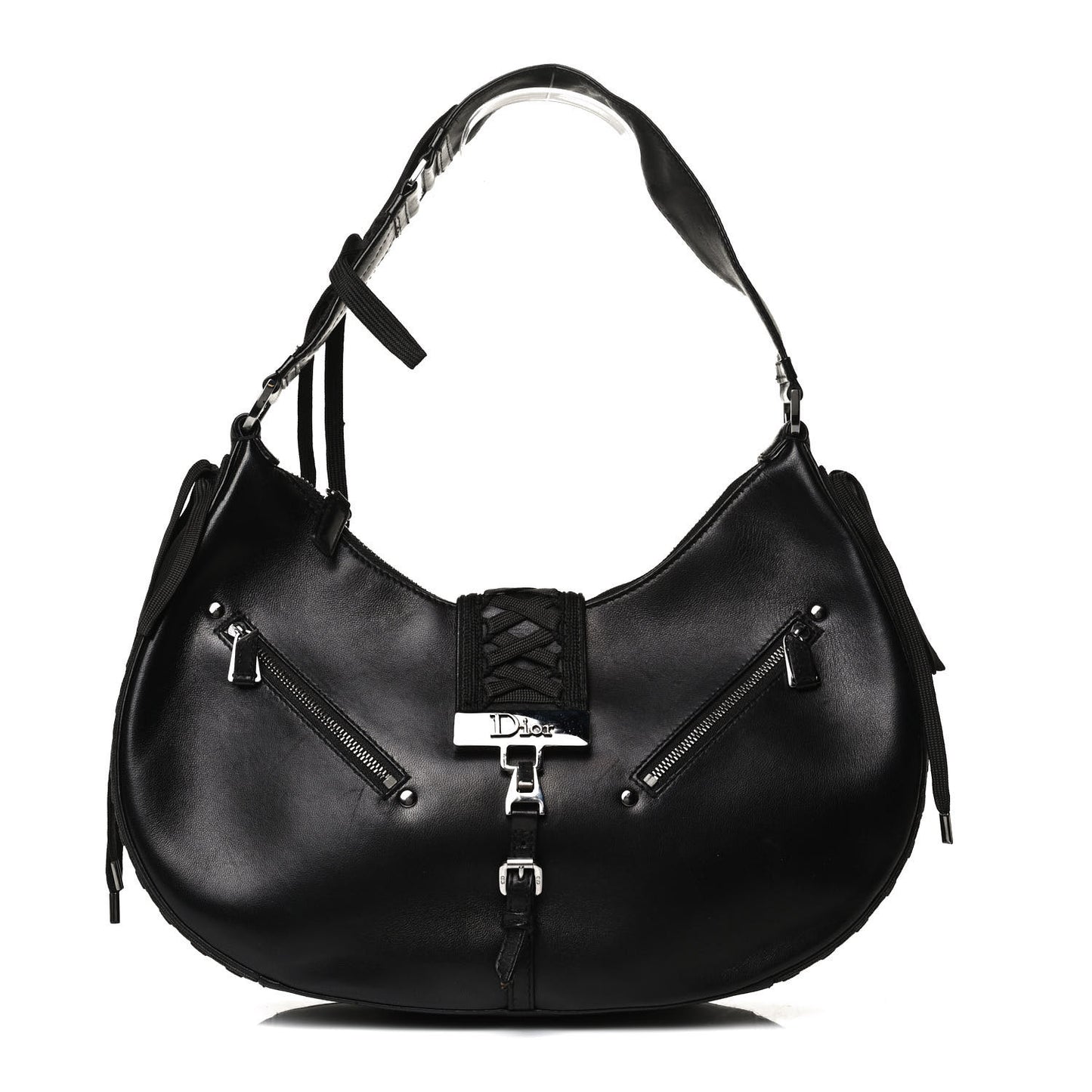 Calfskin Admit It Hobo Black