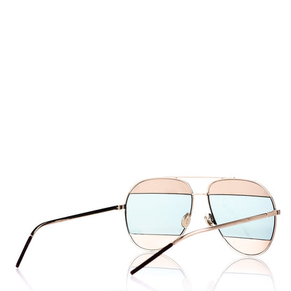 Christian Dior Split 1 Aviator Sunglasses Rose Gold 4 of 7