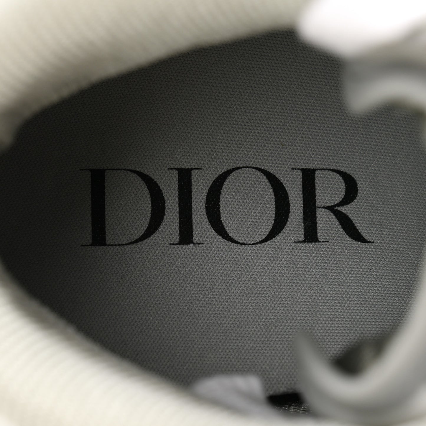 Smooth Calfskin Jacquard Oblique Mens B27 Mid Top Sneakers 40 Beige Blue