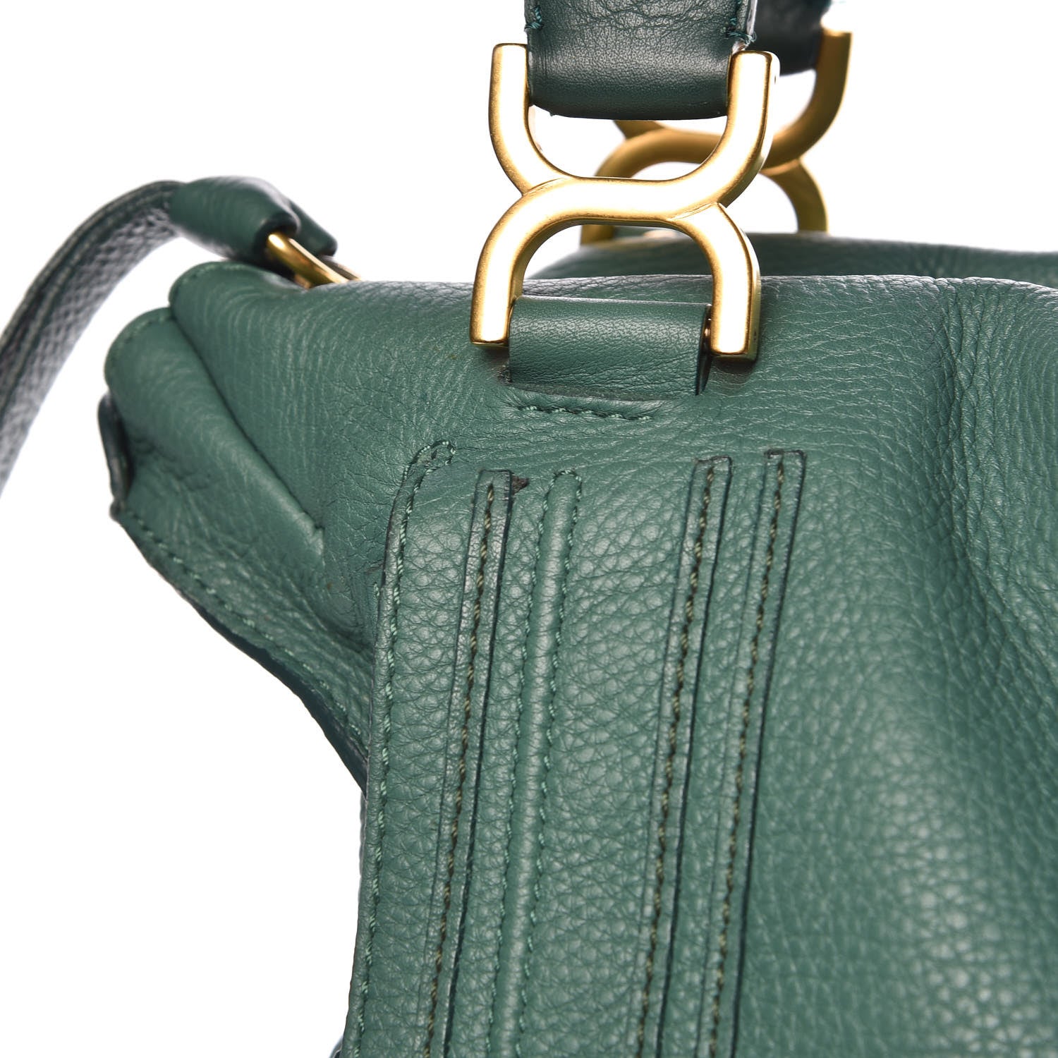 Chloe Calfskin Large Marcie Satchel Emerald 12 of 12