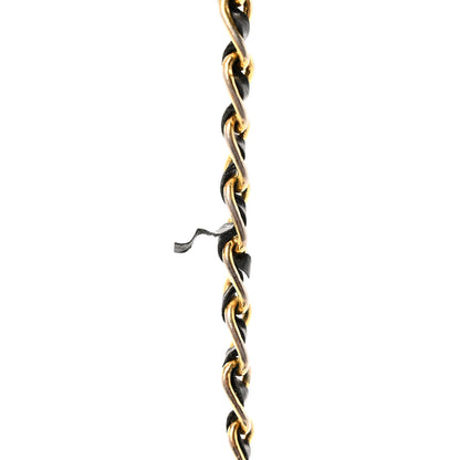 Prada Saffiano Metal Oro Chain Wallet Black 11 of 11