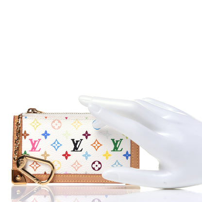 Louis Vuitton Monogram Multicolor Key Pouch White 2 of 8