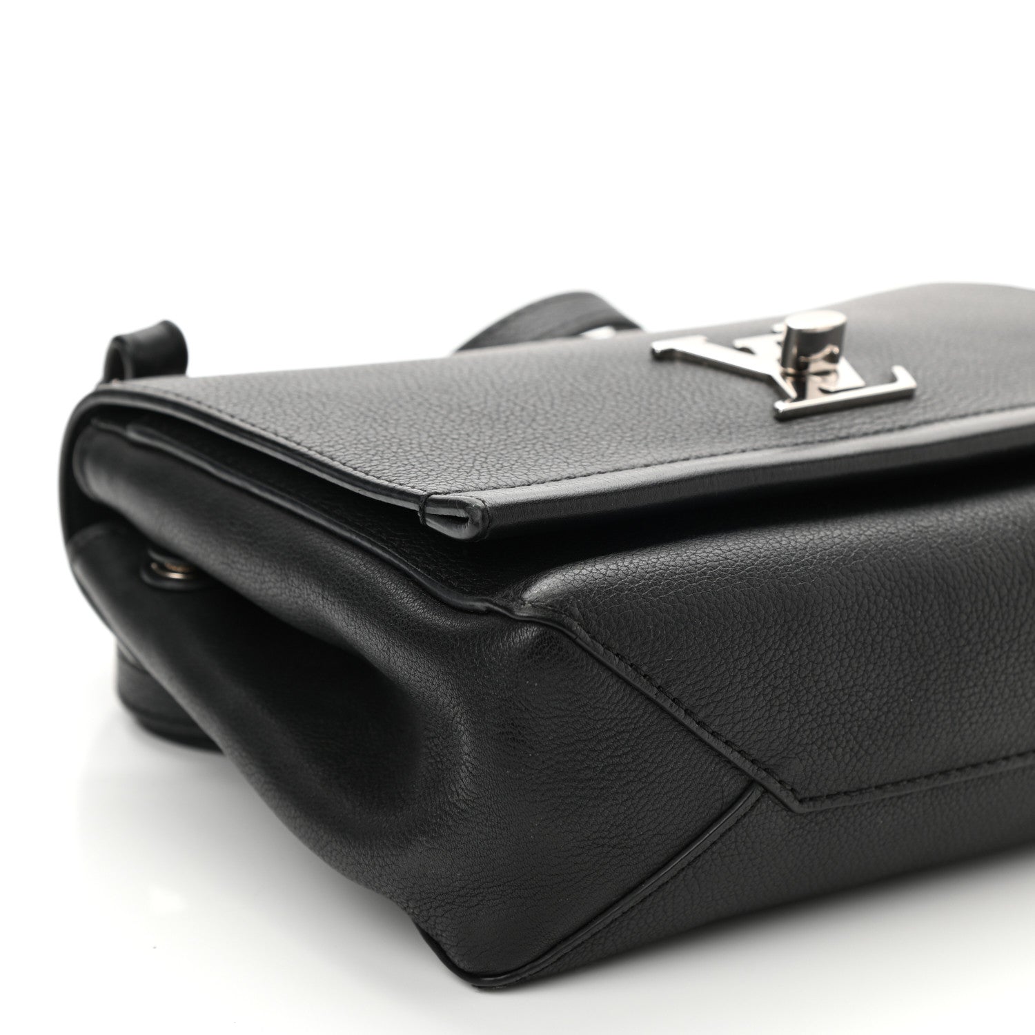 Louis Vuitton Calfskin Lockme II Chain Bag BB Black 8 of 9
