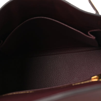 Hermes Togo Kelly Retourne 25 Bordeaux 5 of 11