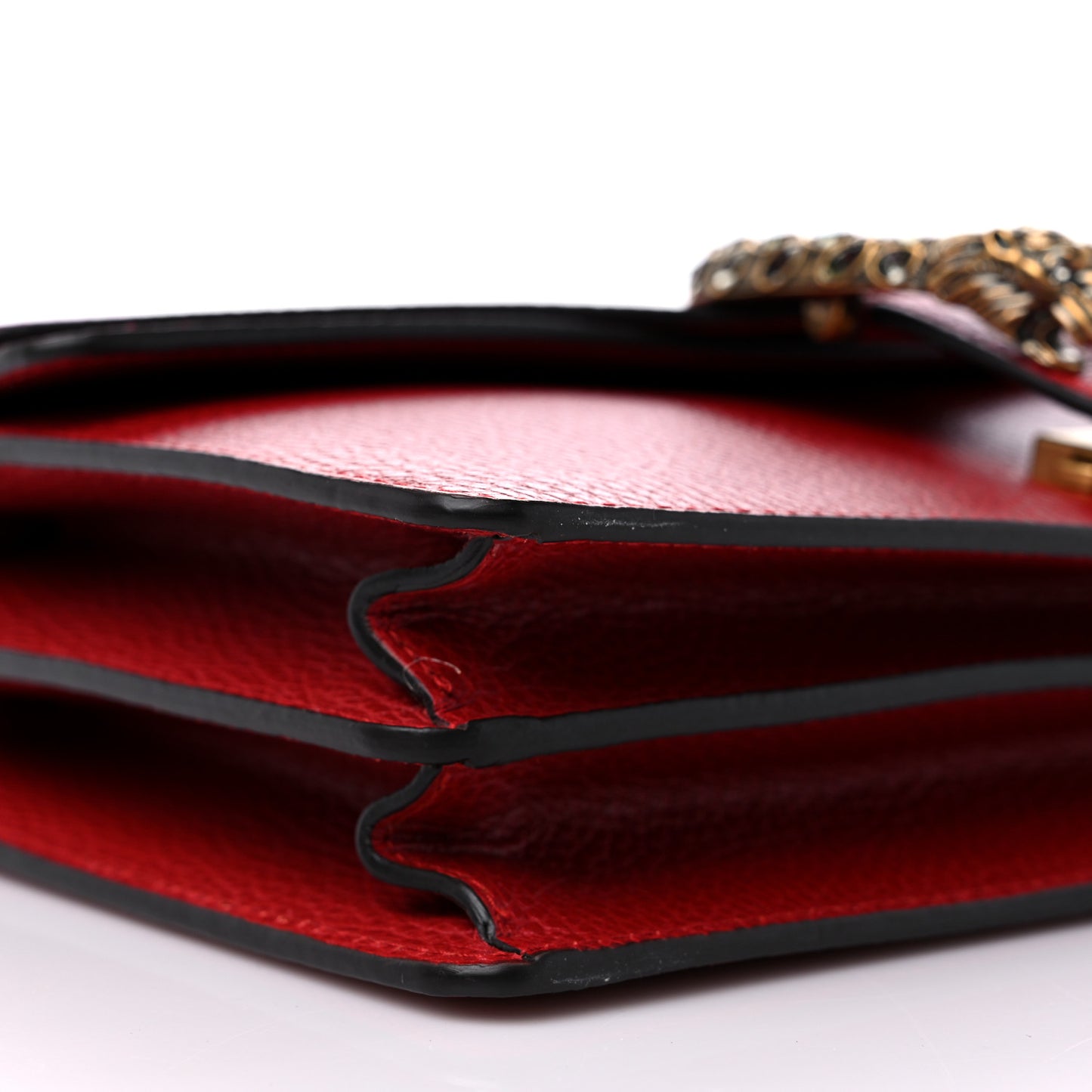 Dollar Calfskin Swarovski Crystal Small Dionysus Shoulder Bag Hibiscus Red