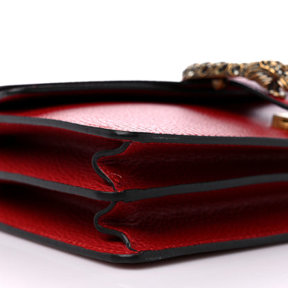 Gucci Dollar Calfskin Swarovski Crystal Small Dionysus Shoulder Bag Hibiscus Red 9 of 10
