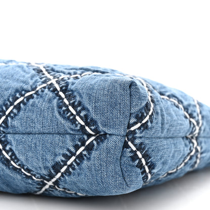 Chanel Stitched Denim Quilted Chanel 22 Blue 11 of 11