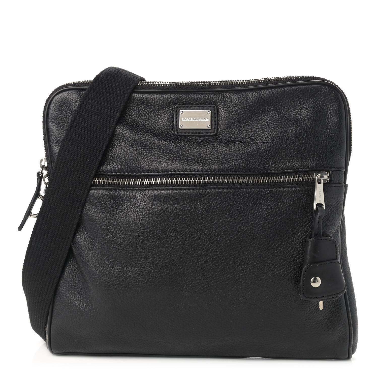 Dolce & Gabbana Grained Calfskin Satchel Black 1 of 9