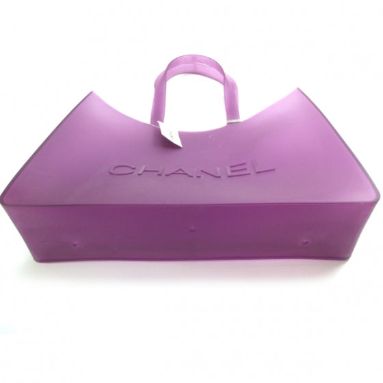 Chanel Jelly Rubber Large Tote Purple 4 of 8