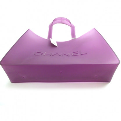 Chanel Jelly Rubber Large Tote Purple 4 of 8