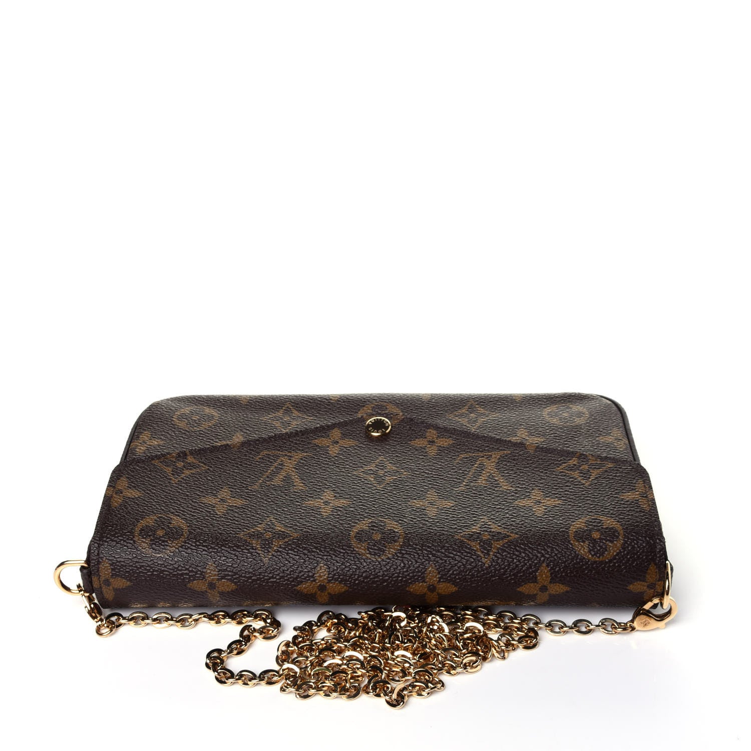 Louis Vuitton Monogram Pochette Felicie Chain Wallet Fuchsia 12 of 18