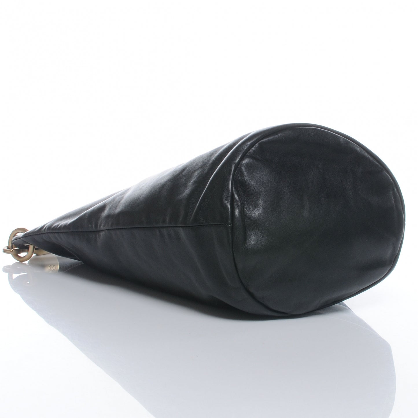 Calfskin CC Bucket Bag Black