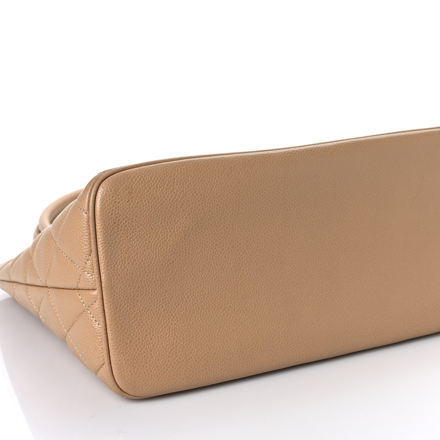 Caviar Quilted Medallion Tote Beige