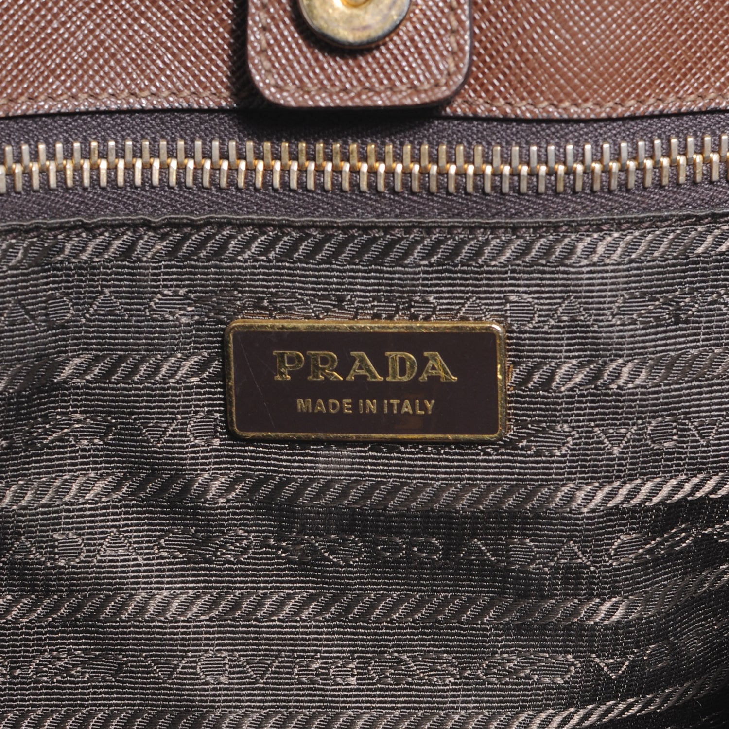 Prada Saffiano Lux Tote Cacao 6 of 7