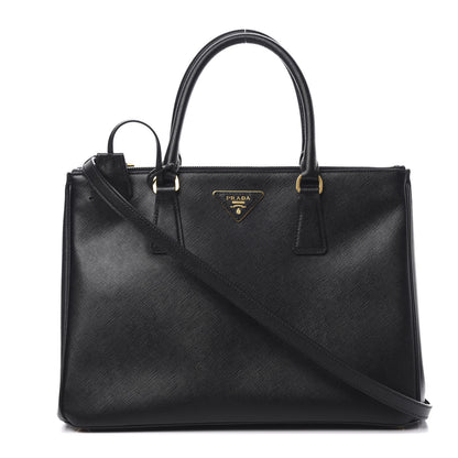 Prada Saffiano Medium Galleria Double Zip Tote Black 1 of 14