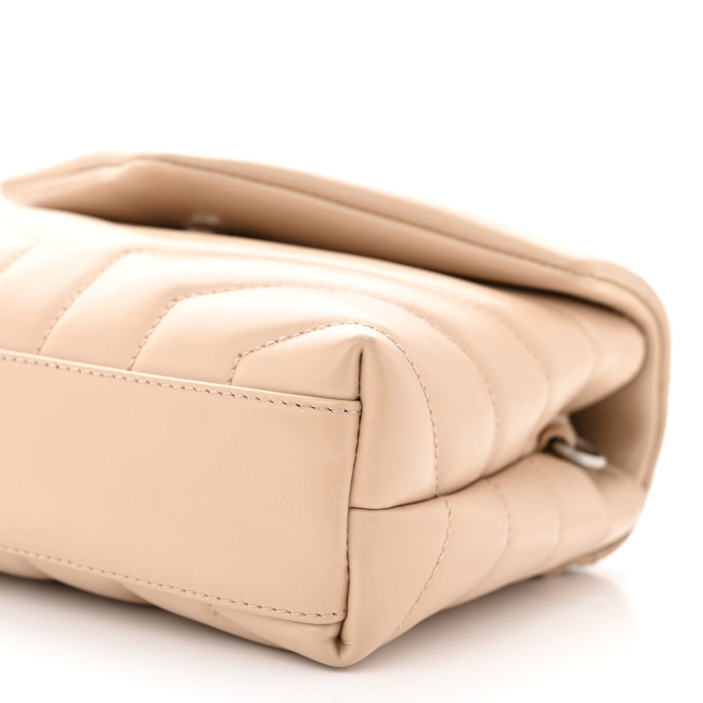 Calfskin Y Quilted Monogram Toy Loulou Crossbody Bag Nude Powder