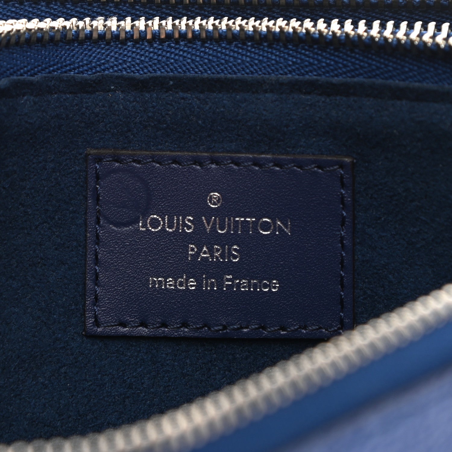 Louis Vuitton Monogram Giant Escale Double Zip Pochette Blue 7 of 8