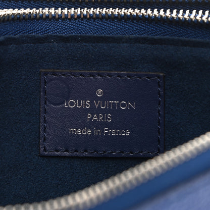 Louis Vuitton Monogram Giant Escale Double Zip Pochette Blue 7 of 8