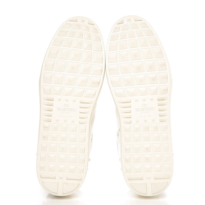 Valentino Garavani Calfskin Rockstud High Top Sneakers 39.5 White 5 of 11