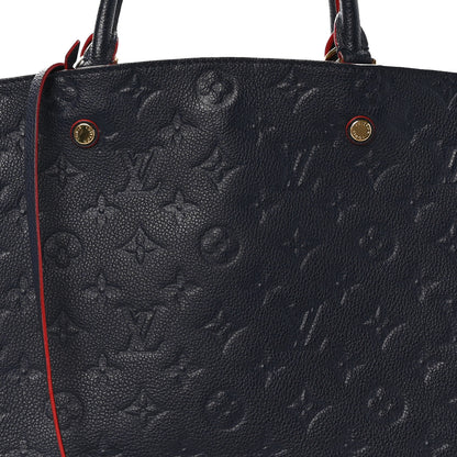 Louis Vuitton Empreinte Montaigne GM Marine Rouge 9 of 13
