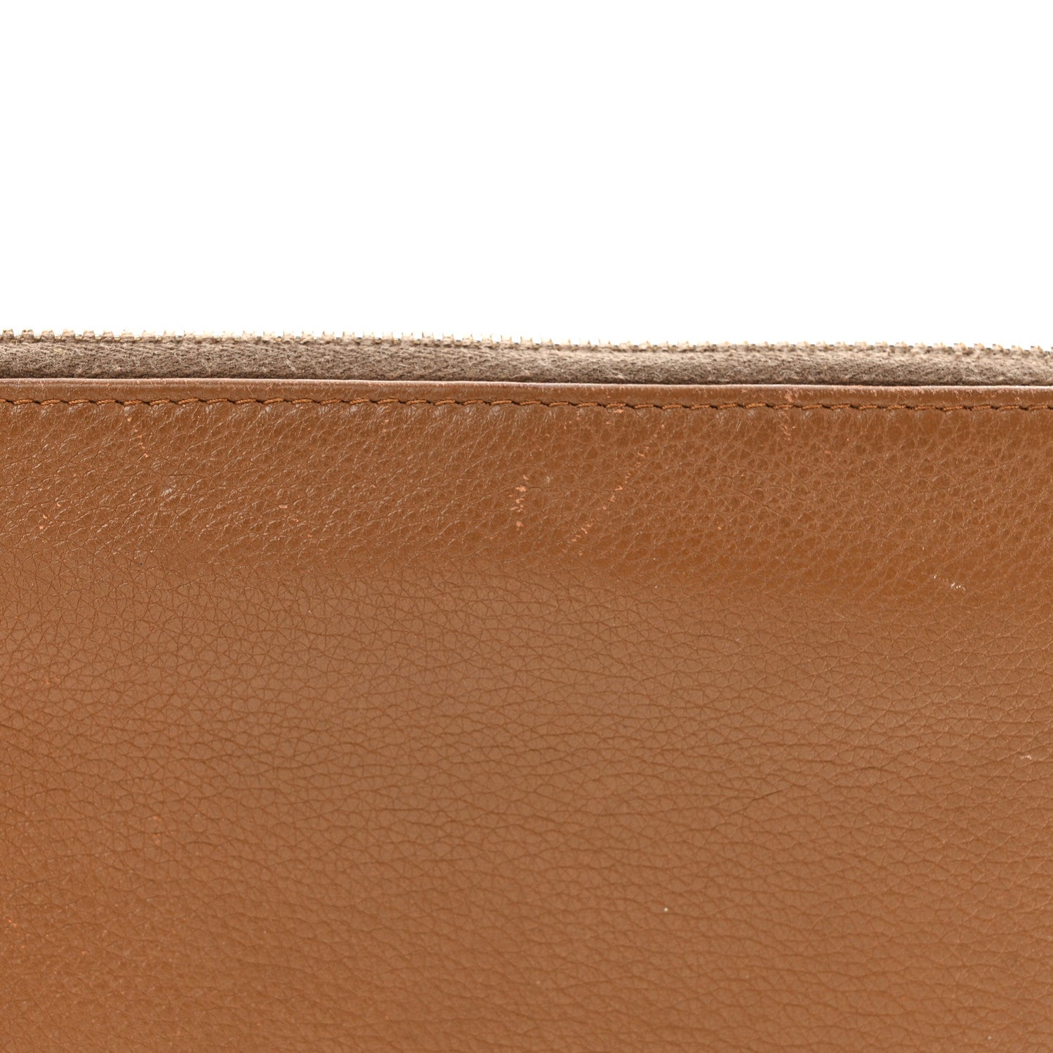 Prada Vitello Daino Zip Around Wallet Palissandro 13 of 17