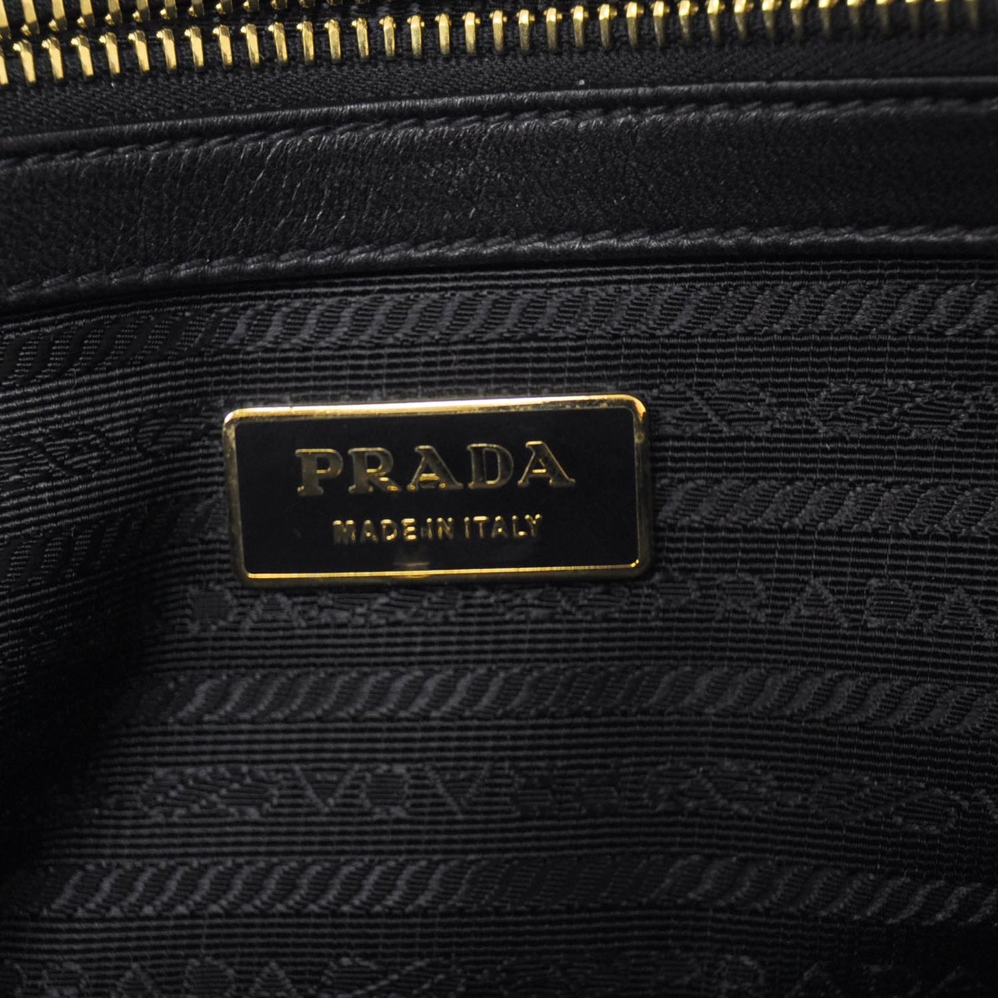 Nappa Leather Gaufre Bauletto Nero Black
